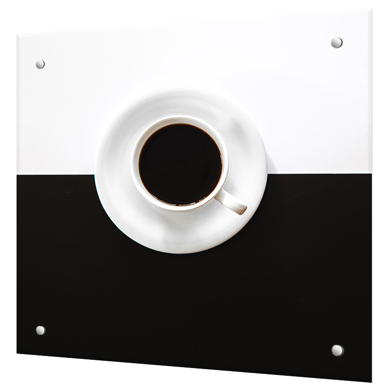 Изображение товара Защитный экран Borntoprint Кофе 60x60x0.4 см закаленное стекло цвет прозрачный