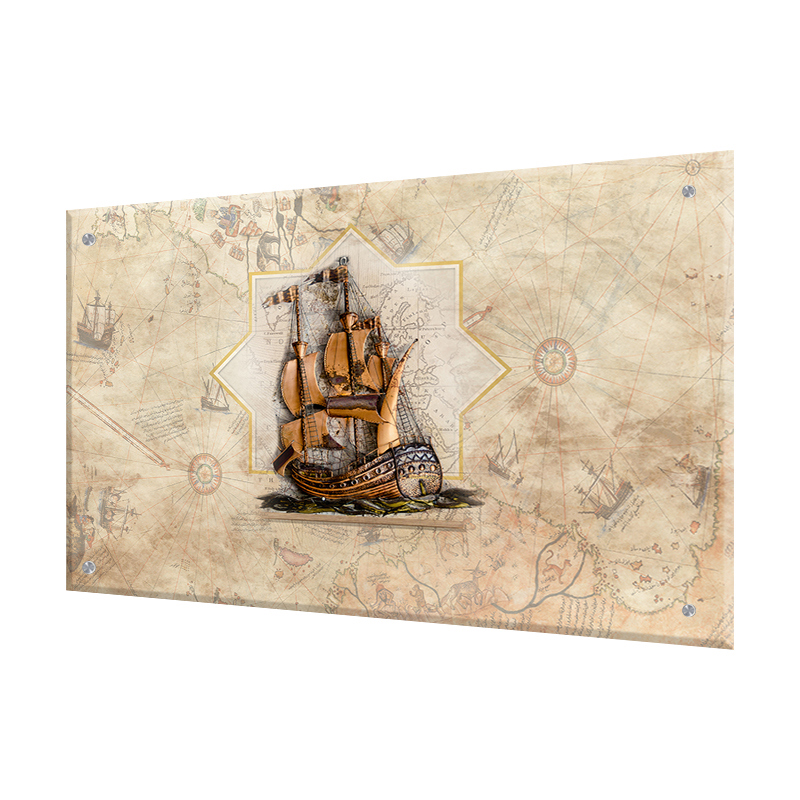 Изображение товара Стеновая панель Borntoprint Приключения 60x90x0.4 см из закаленного стекла для кухни