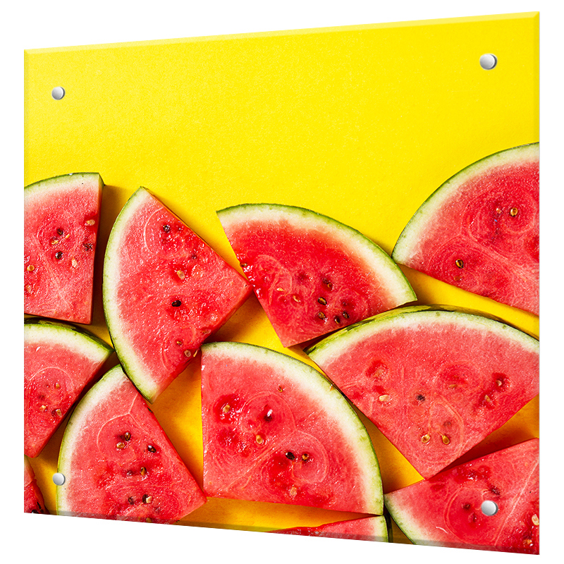 Изображение товара Защитный экран Borntoprint Сочный арбуз 50x60x0.4 см закаленное стекло цвет прозрачный