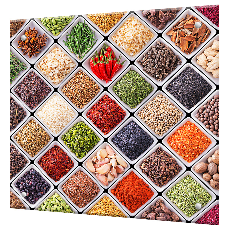 Изображение товара Защитный экран Borntoprint Специи 60x60 см из закаленного стекла