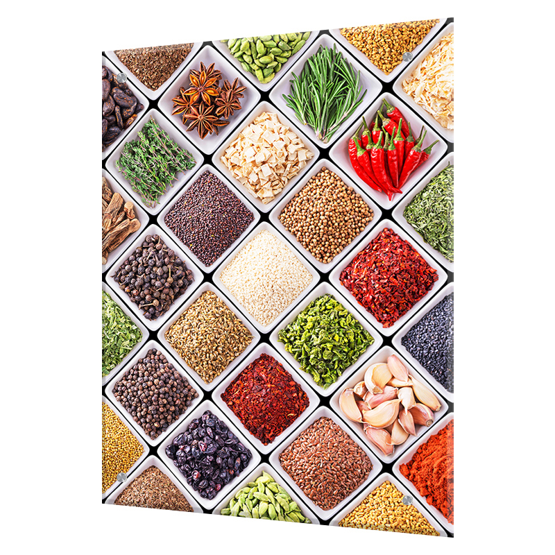 Изображение товара Защитный экран для кухни из закаленного стекла Специи 60x75 см прозрачный