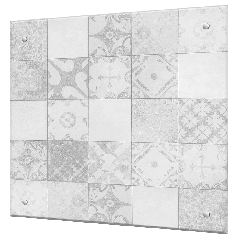 Изображение товара Защитный экран Borntoprint Старинная плитка 60x60 см из закаленного стекла
