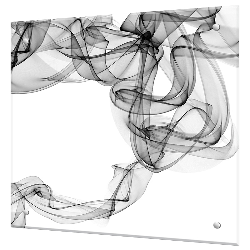 Изображение товара Стеновая панель Borntoprint Черная дымка 60x50x0.4 см закаленное стекло цвет прозрачный