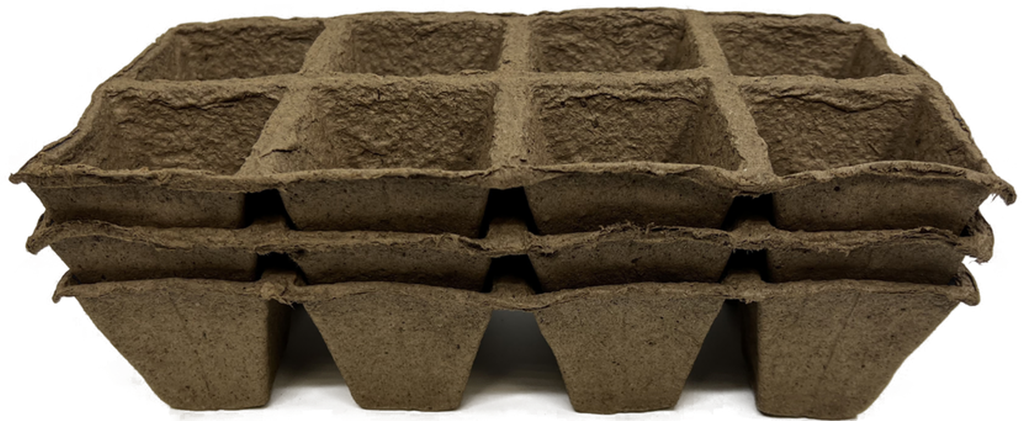 Изображение товара Горшок торфяной для рассады 8 ячеек 24 шт.