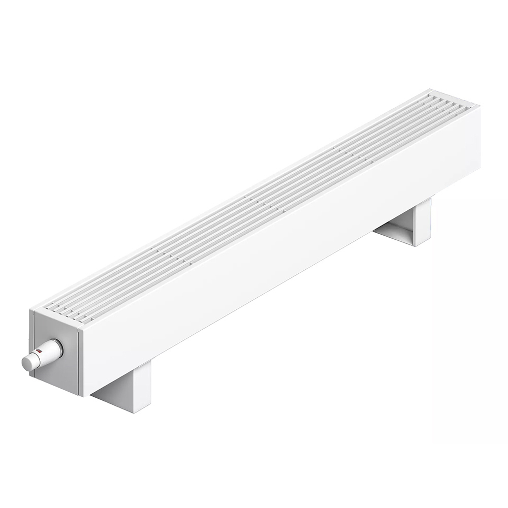 Изображение товара Конвектор напольный Varmann MiniKon MKFV с решеткой 135x130x1200 мм биметалл белый