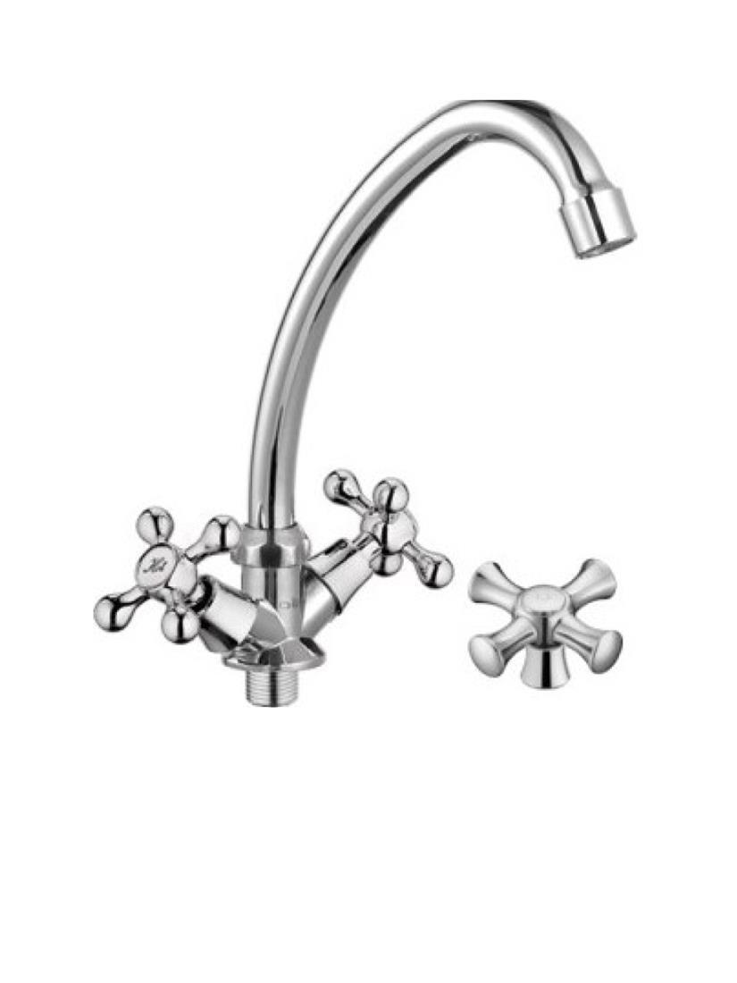 Изображение товара Двухвентильный смеситель D-lin D151825-1 цвет хром