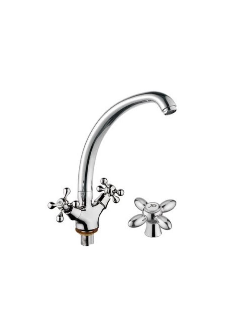 Изображение товара Двухвентильный смеситель D-lin D153808 цвет хром