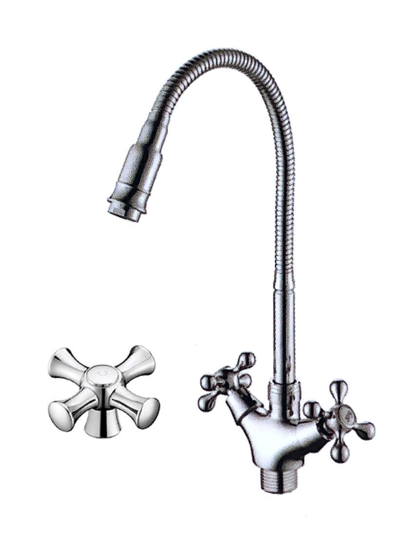 Изображение товара Двухвентильный смеситель D-lin D153825-Q цвет хром