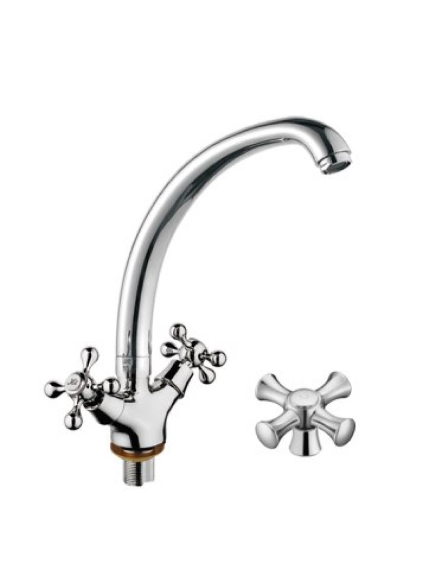 Изображение товара Двухвентильный смеситель D-lin D153825 цвет хром