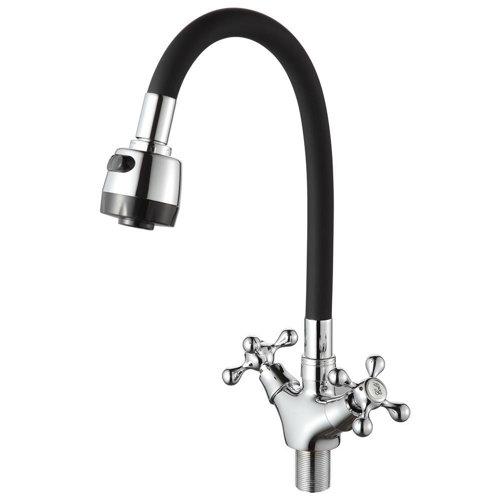 Изображение товара Комплект кухонной мойки и смесителя Reflection RF0148BL/D153810-1T кварцевый песок цвет черный