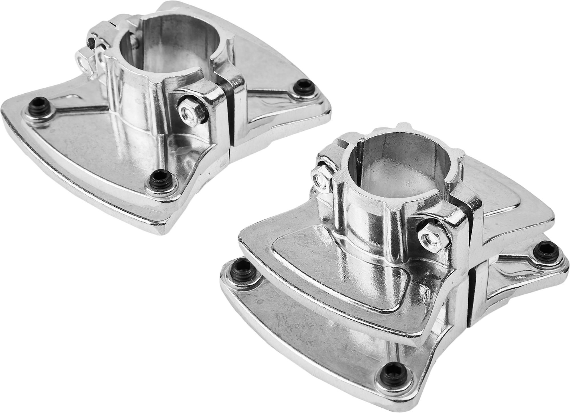 Изображение товара Держатель панели ⌀25 двусторонний хром