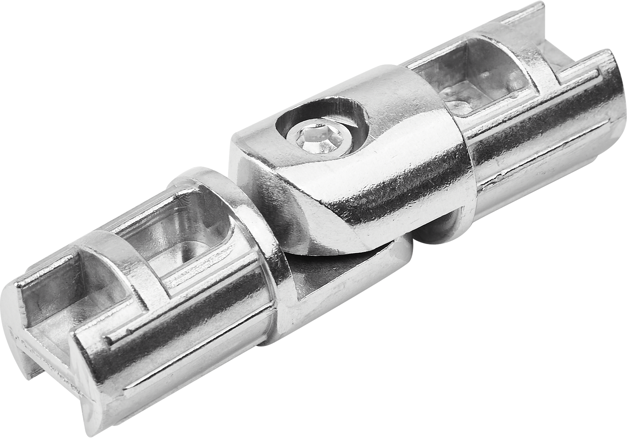 Изображение товара Соединитель 2-х труб поворотный ⌀25 хром