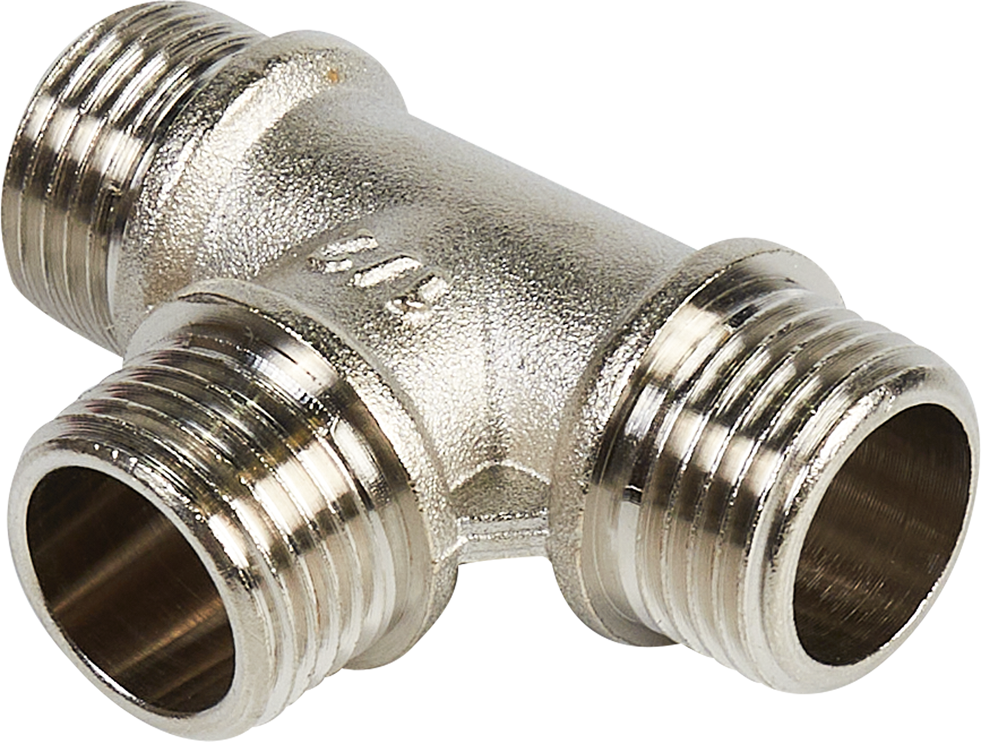 Изображение товара Тройник Valfex 1/2" никелированный из латуни для водоснабжения и отопления