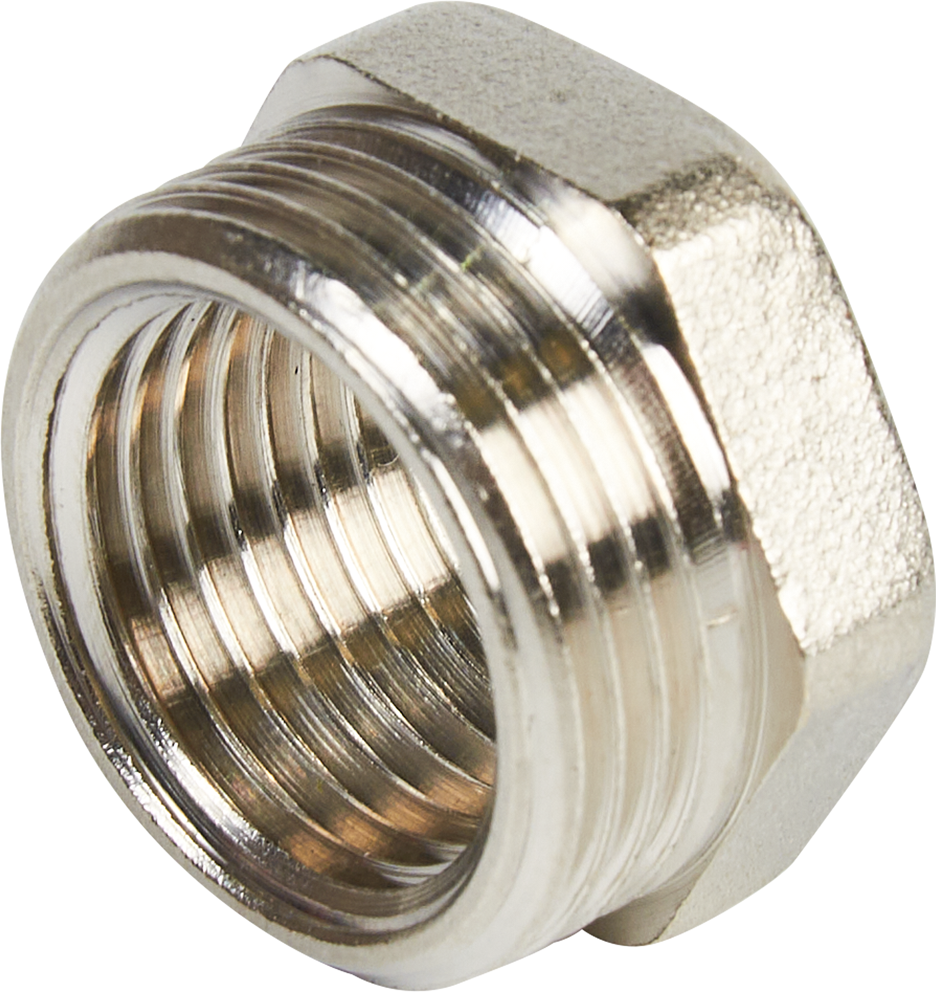 Изображение товара Футорка Valfex 3/4x1/2 латунь никелированная для водопровода и отопления