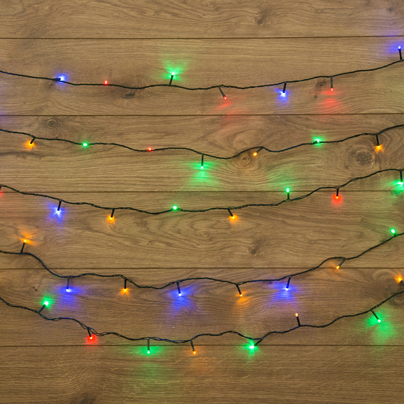 Изображение товара Электрогирлянда комнатная Neon-night 4601004148628 гирлянда 20 м 160 ламп разноцветный 8 режимов работы