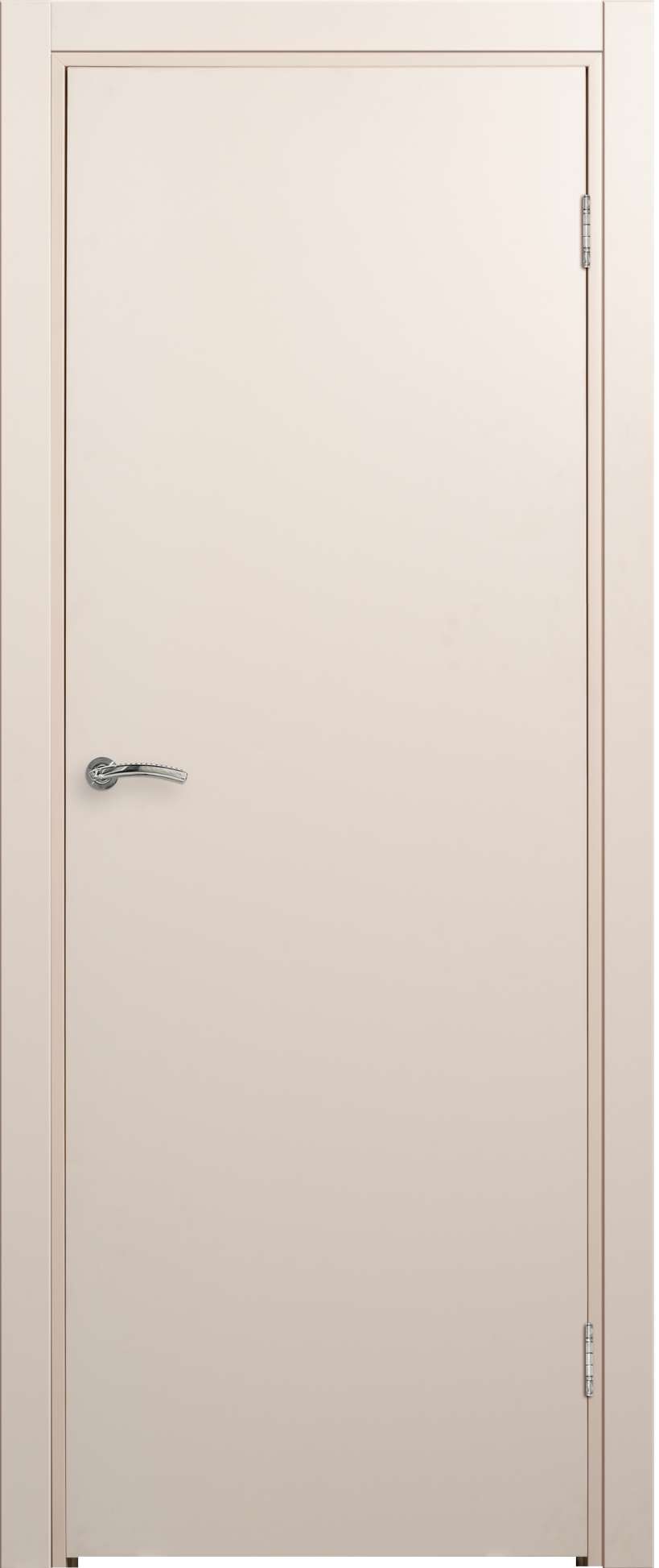 Изображение товара Блок дверной глухой ПВХ Крем 21-10 90x200 см (с замком и петлями)