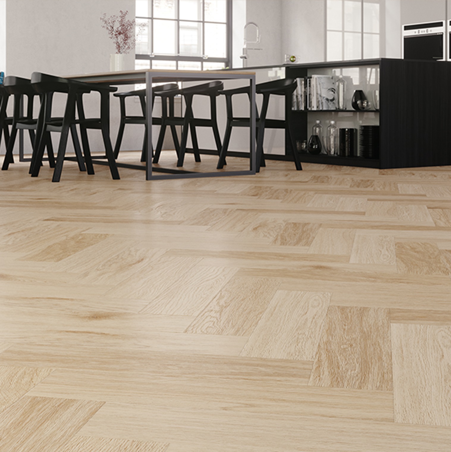 Изображение товара SPC плитка Arbiton Amaron Herringbone Click Harlow Oak 42 класс толщина 5 мм