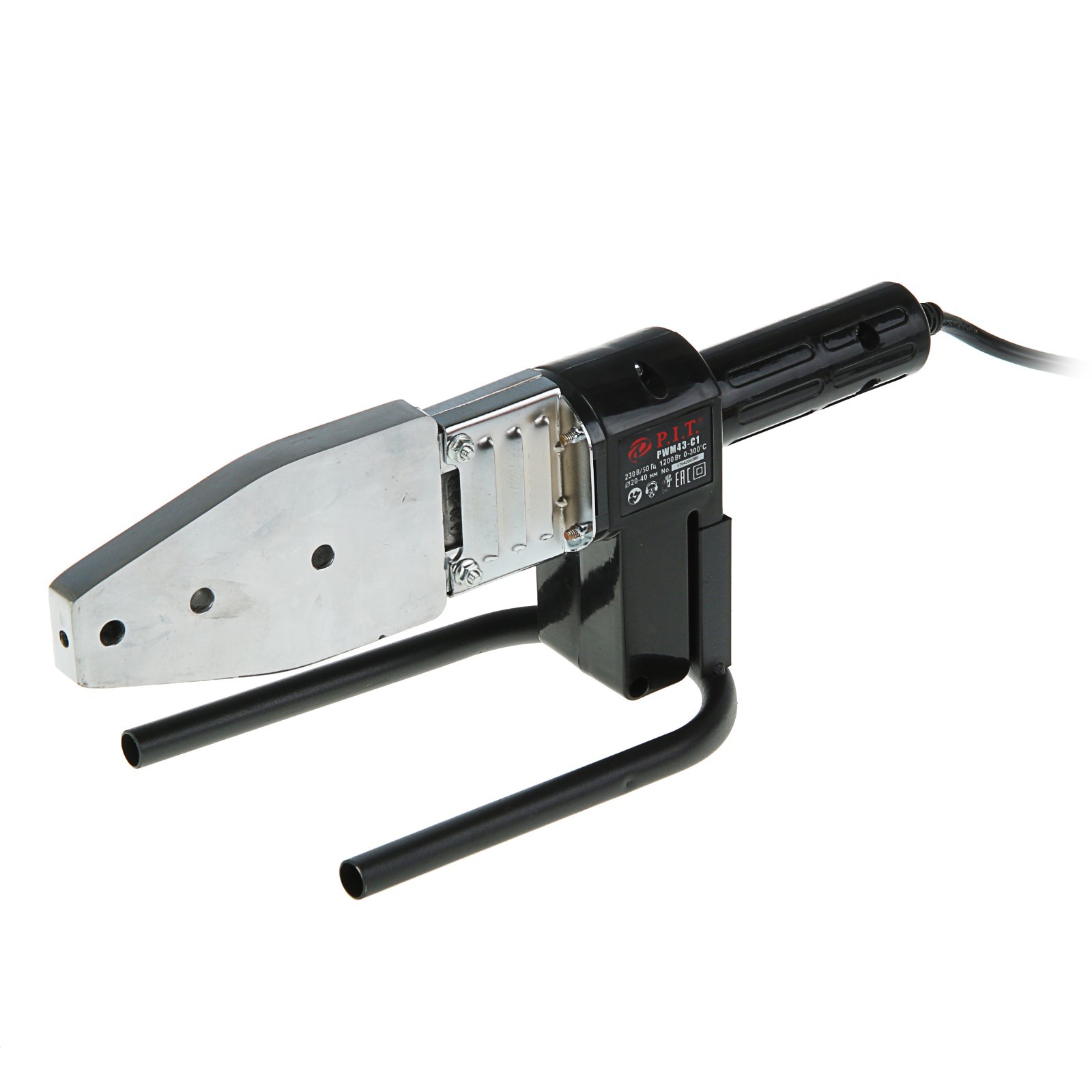 Изображение товара Аппарат для сварки пластиковых труб P.I.T PWM 37-D1 1200 Вт с насадками 20 25 32 40 мм