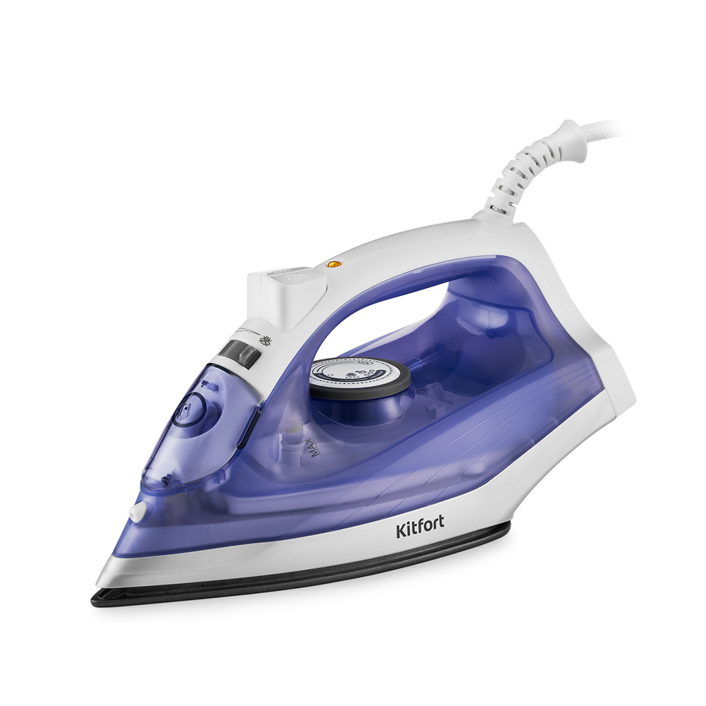 Изображение товара Kitfort КТ-2603 - компактный отпариватель 1300 Вт, 0. 15 л, бело-фиолетовый