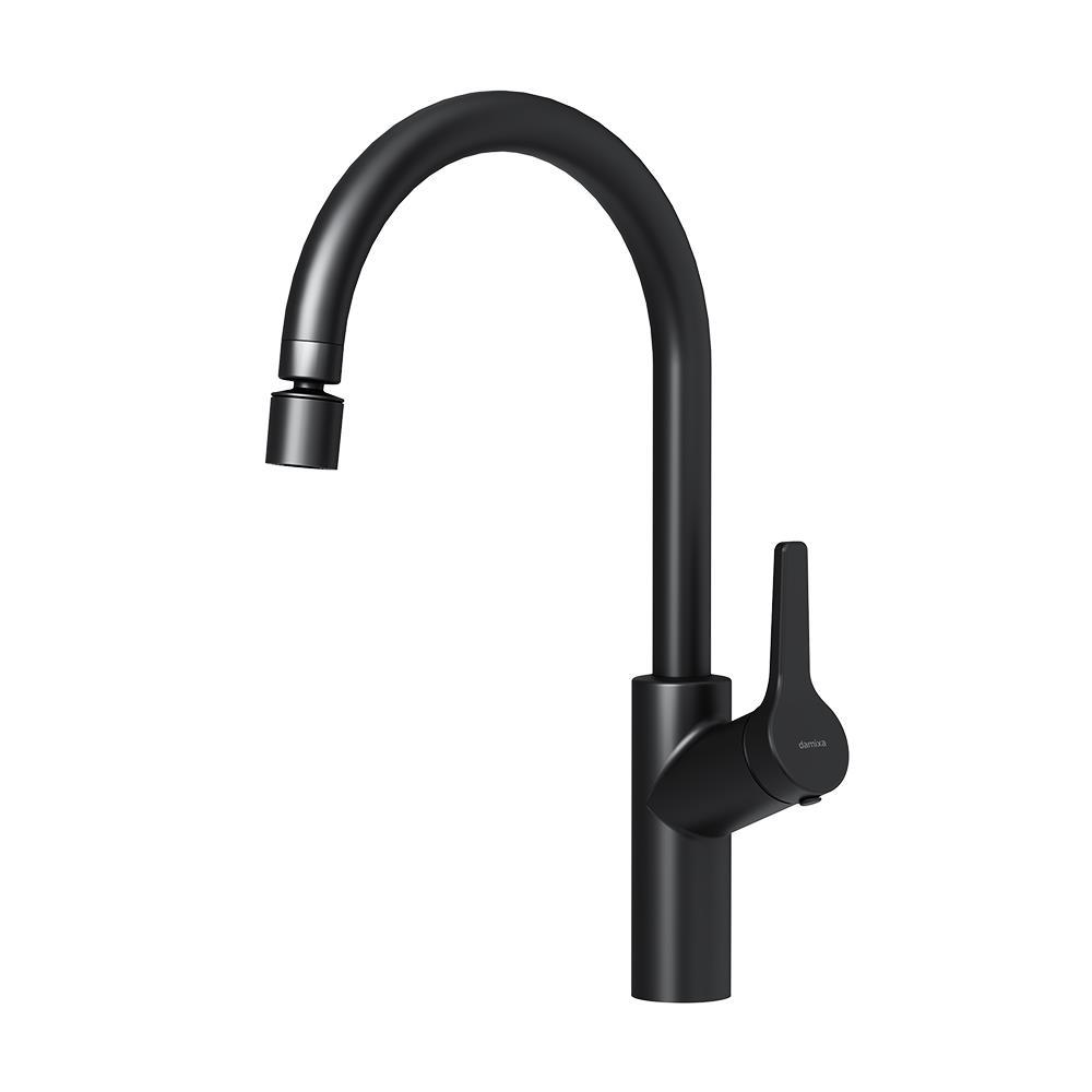 Изображение товара Смеситель для кухни Damixa Eclipce DX310722300 высота 24 см цвет черный
