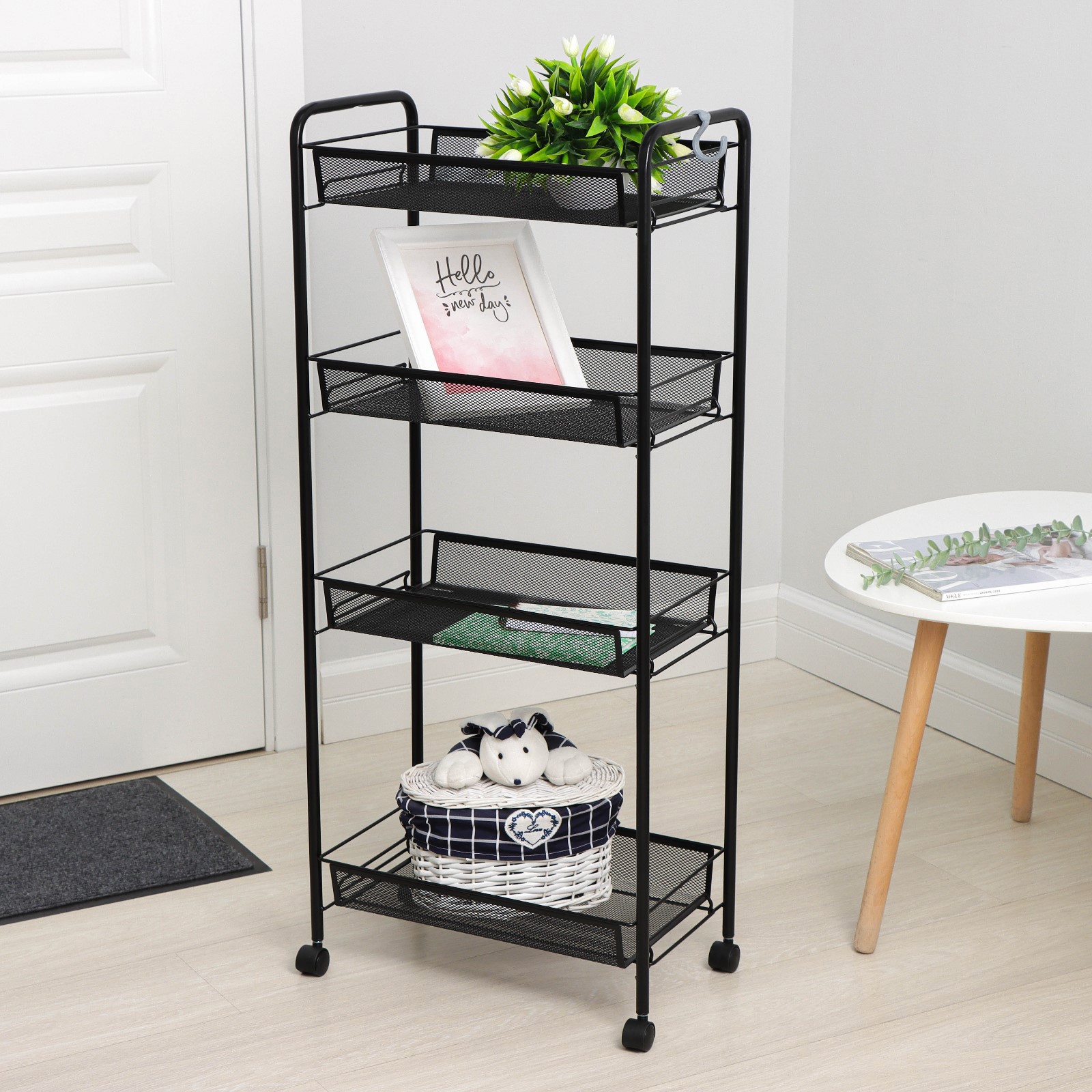 Изображение товара Обувница Сималенд металлическая на 3 пары черная 44x100x25 см