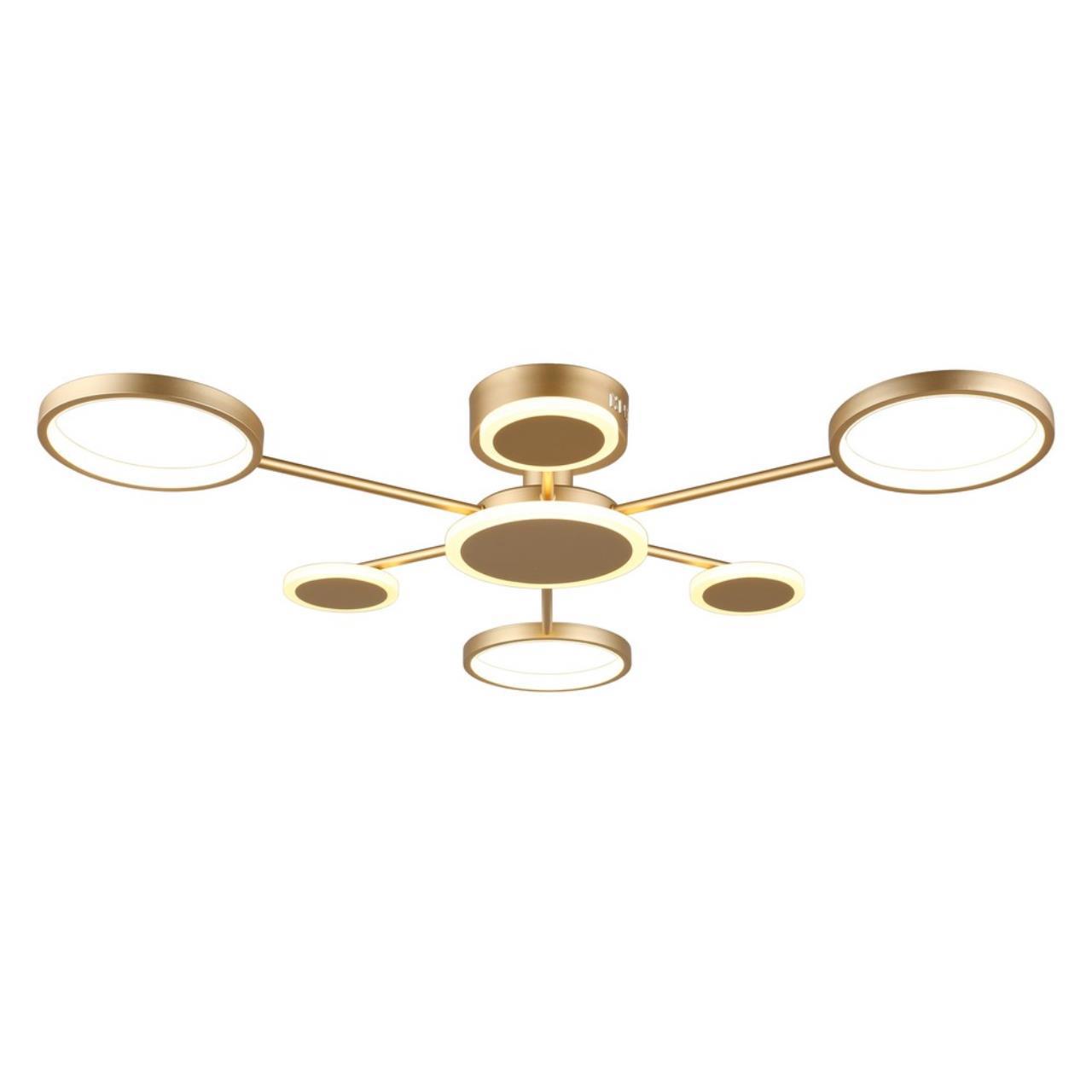 Изображение товара Люстра потолочная светодиодная APLOYT APL.015.07.33 Didian 9 м² бронза 3000K