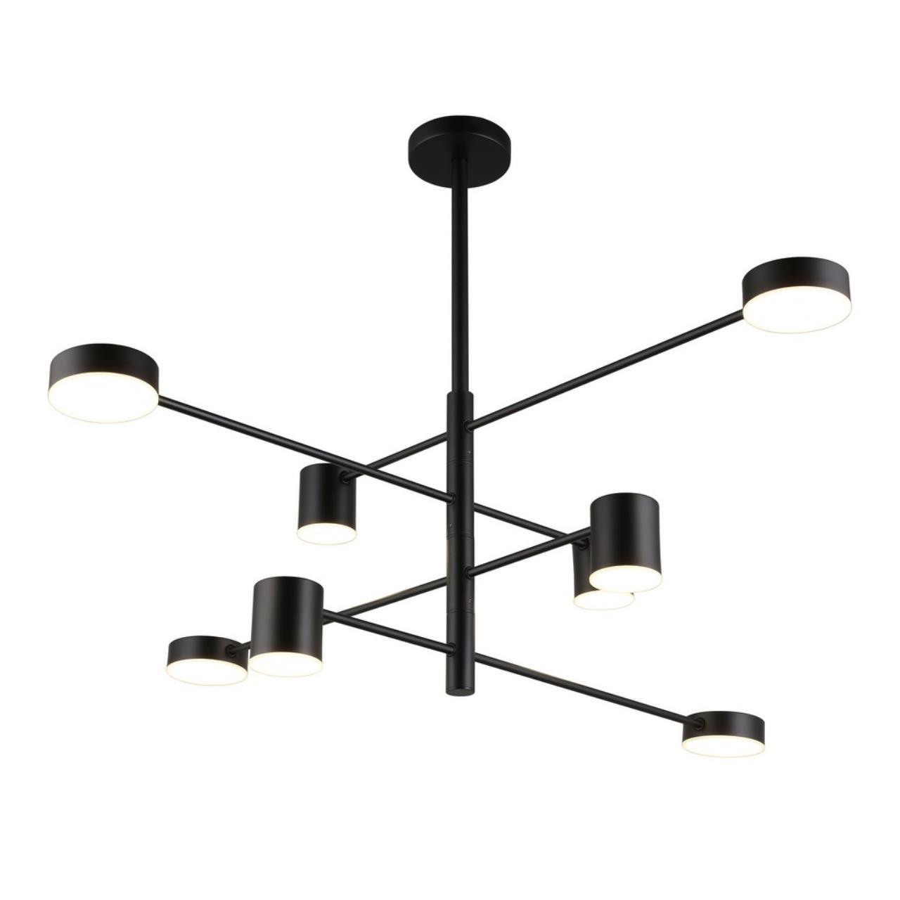 Изображение товара Люстра потолочная светодиодная APLOYT Frania 9 м² модерн черный белый цвет