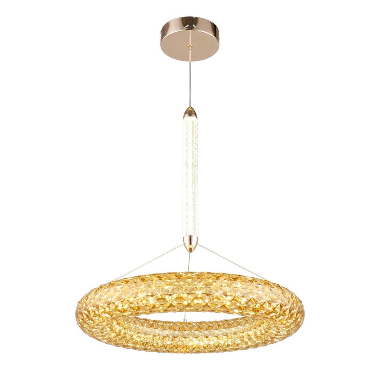 Изображение товара Светильник подвесной светодиодный APLOYT APL.035.06.25 Danuta 9 м² нейтральный белый свет цвет золотой