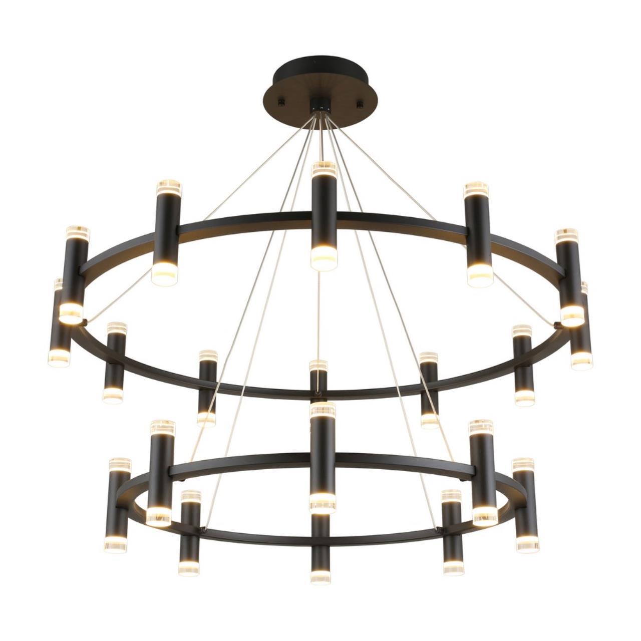 Изображение товара Люстра подвесная светодиодная APLOYT Klarcia 9 м² черная нейтральный белый свет