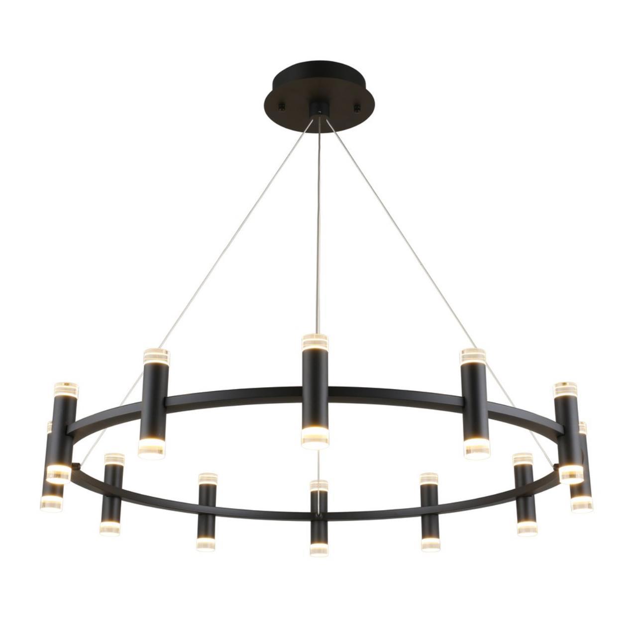 Изображение товара Люстра подвесная светодиодная APLOYT Klarcia 9 м² черная стиль модерн