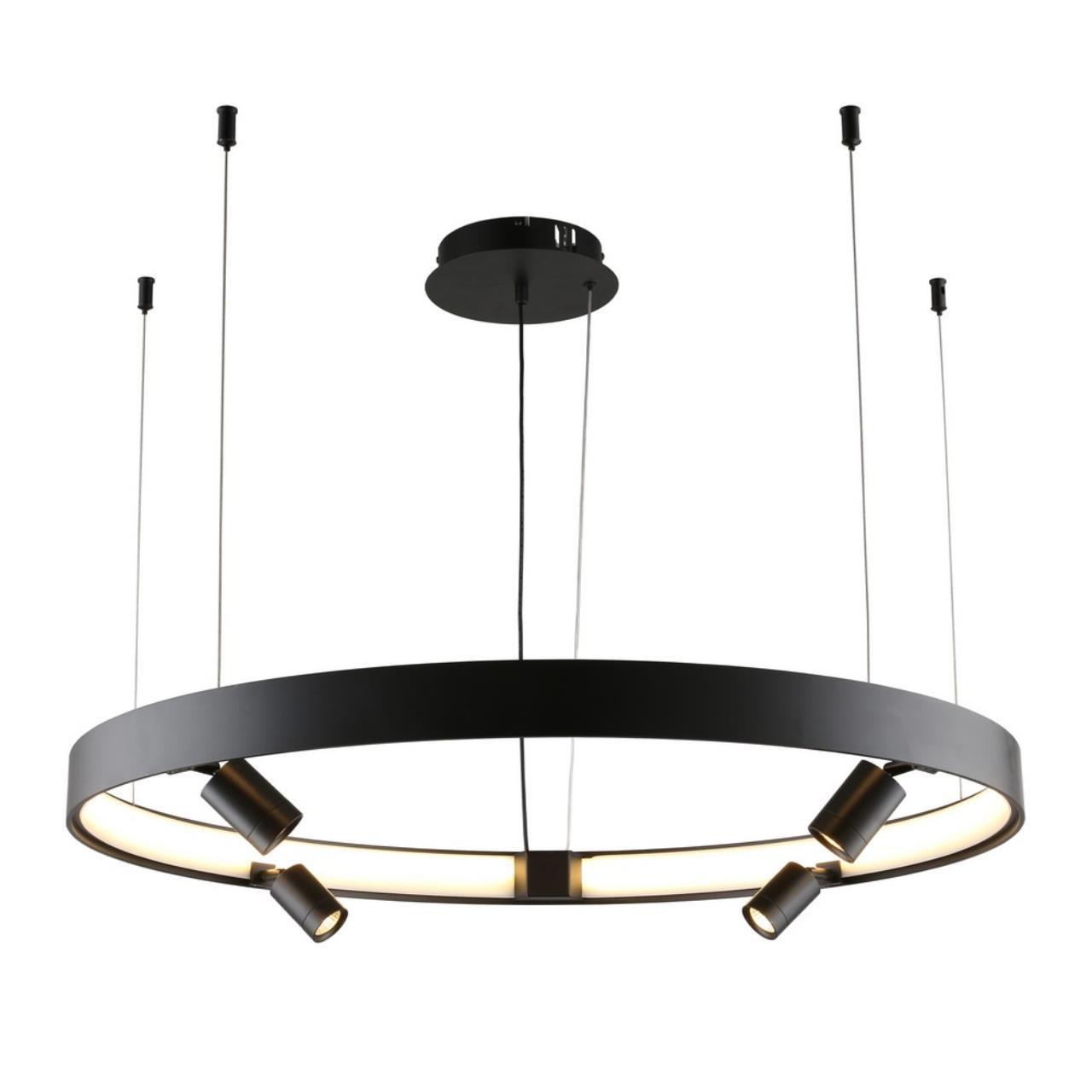 Изображение товара Люстра подвесная светодиодная APLOYT Jolanta 9 м² нейтральный белый свет черный