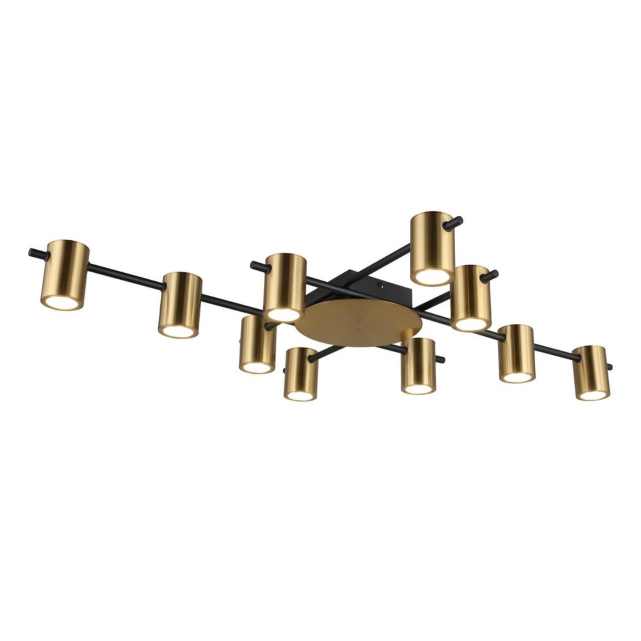 Изображение товара Люстра потолочная светодиодная APLOYT APL.633.07.10 Elwisia 20 м² нейтральный белый свет цвет бронза