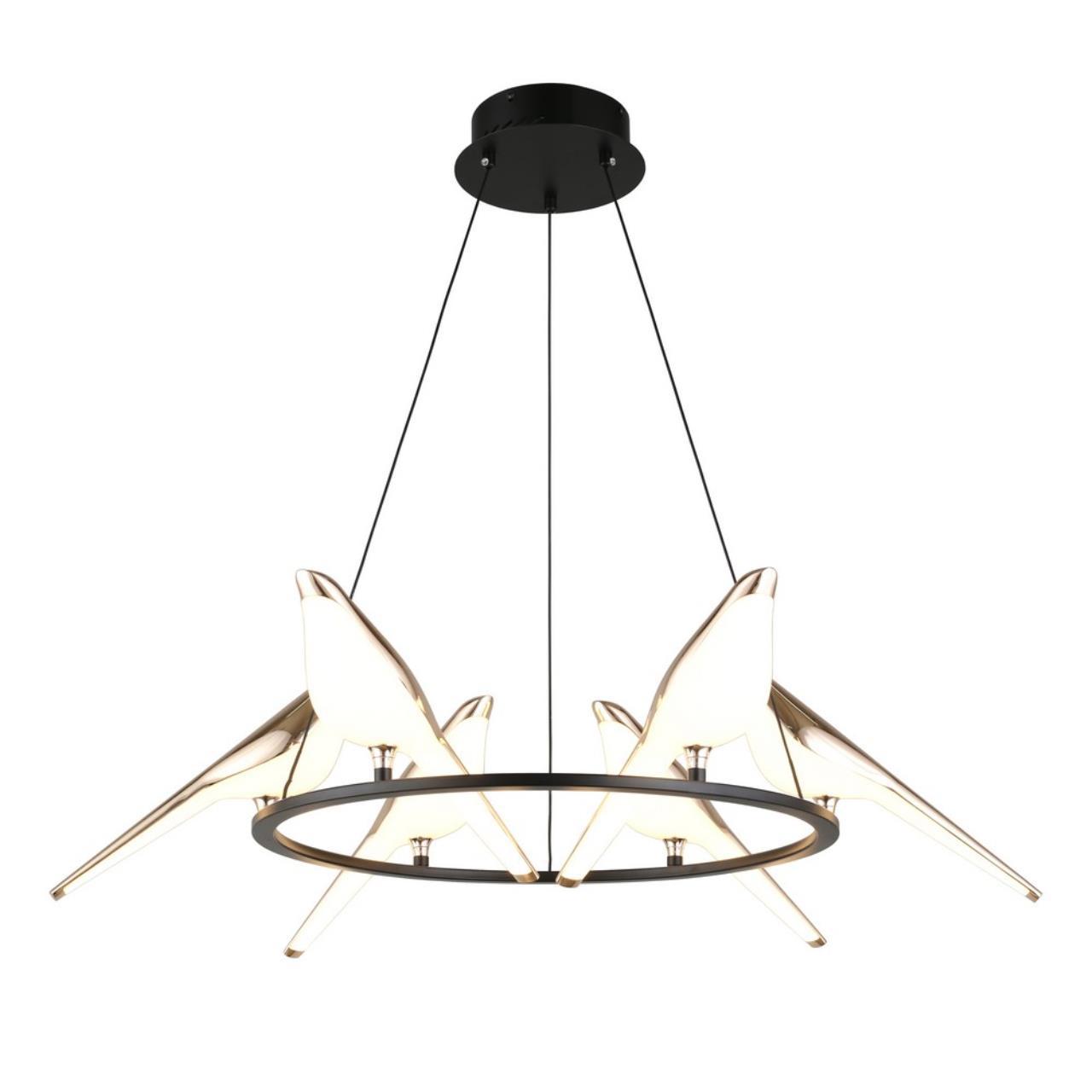 Изображение товара Люстра подвесная светодиодная APLOYT APL.822.03.60 Astor 9 м² нейтральный белый свет цвет черный