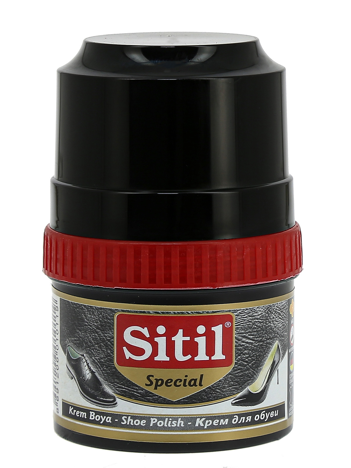 Изображение товара Крем-блеск для обуви Sitil Shoe Polish 101.01 SKB цвет черный 60 мл Изображение товара Крем-блеск для обуви Sitil Shoe Polish 101.01 SKB цвет черный 60 мл