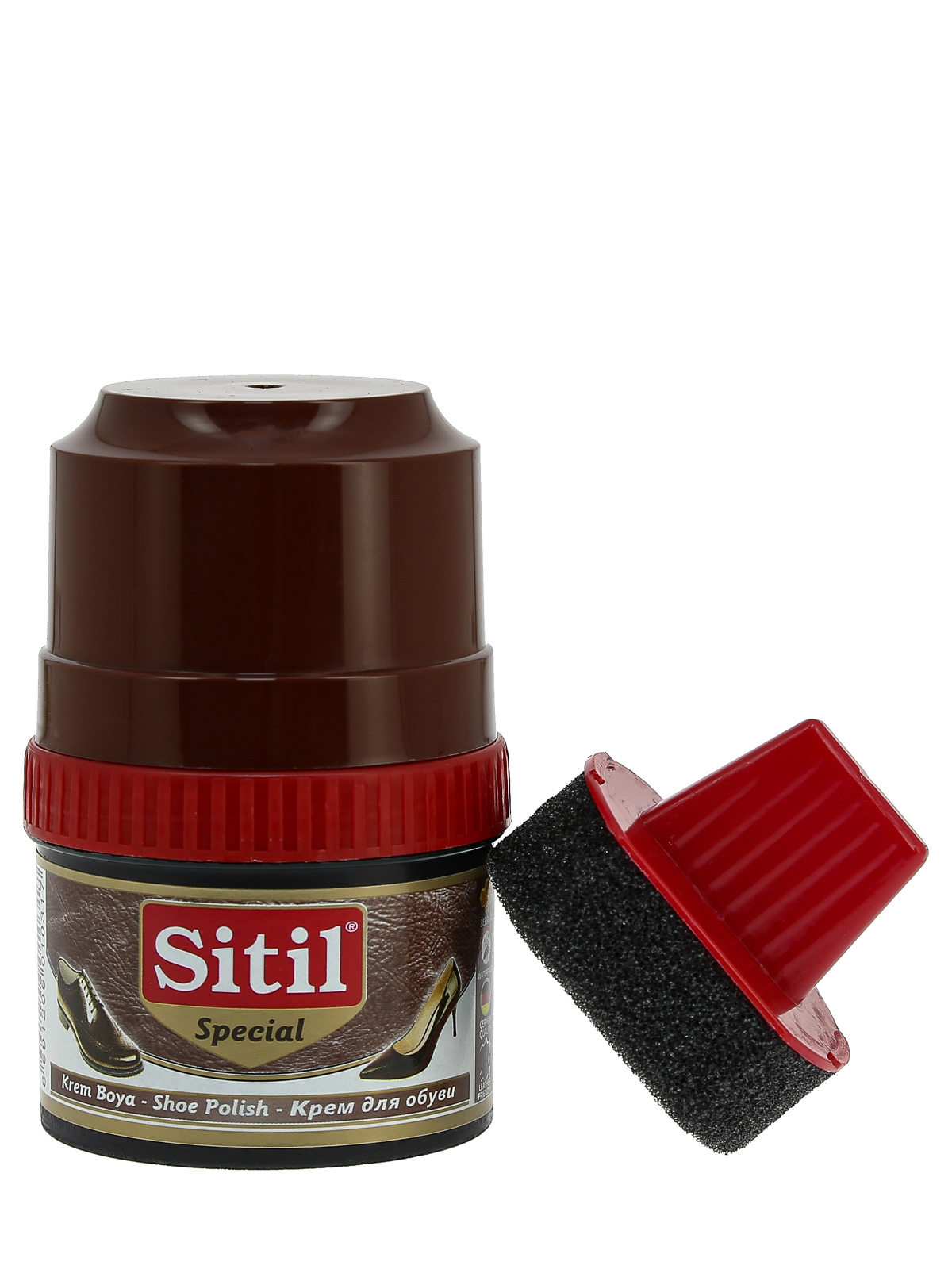 Изображение товара Крем-блеск для обуви Sitil Shoe Polish 101.02 SKB цвет темно-коричневый 60 мл Изображение товара Крем-блеск для обуви Sitil Shoe Polish 101.02 SKB цвет темно-коричневый 60 мл