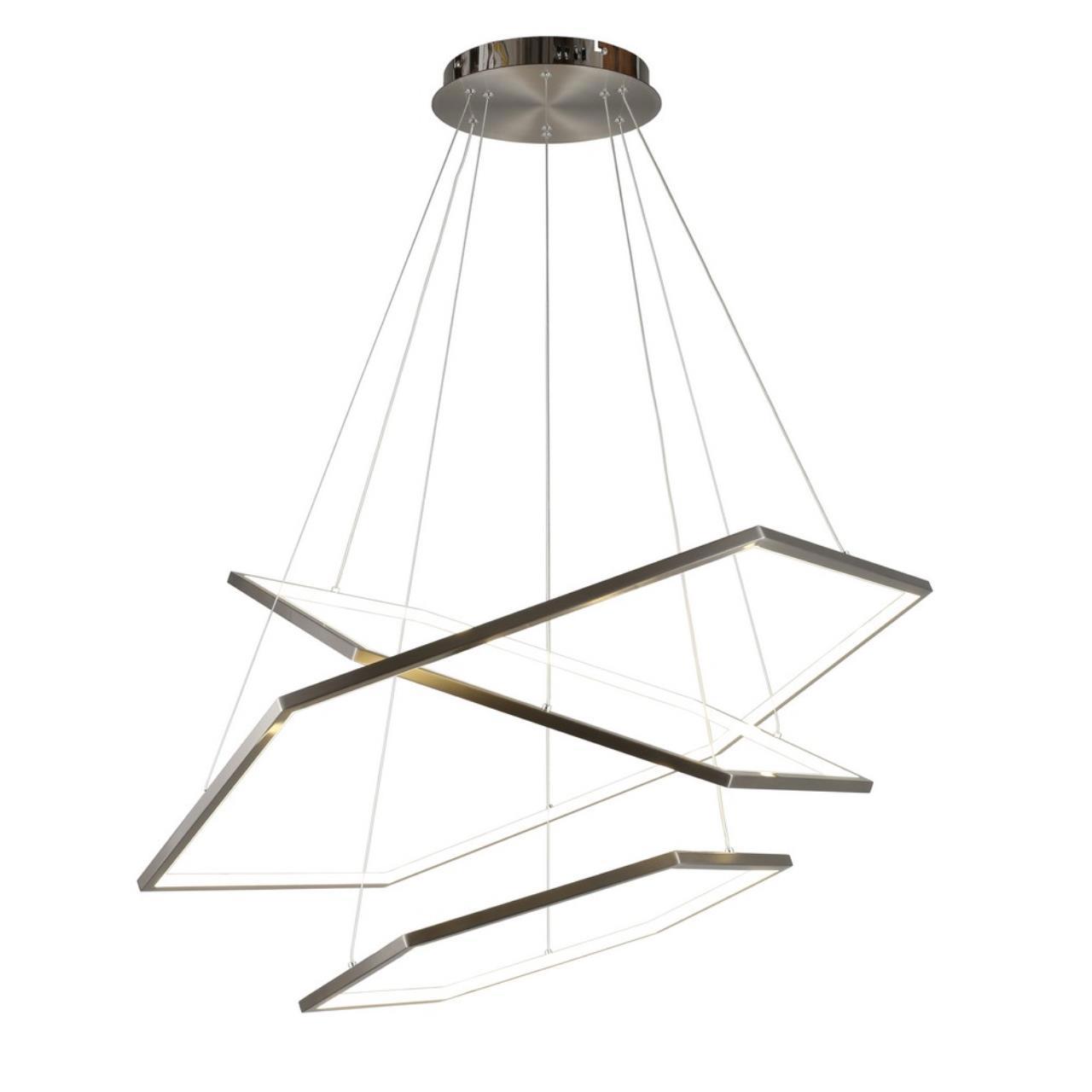 Изображение товара Люстра подвесная светодиодная APLOYT APL.021.13.136 Polunia 9 м² нейтральный белый свет цвет хром