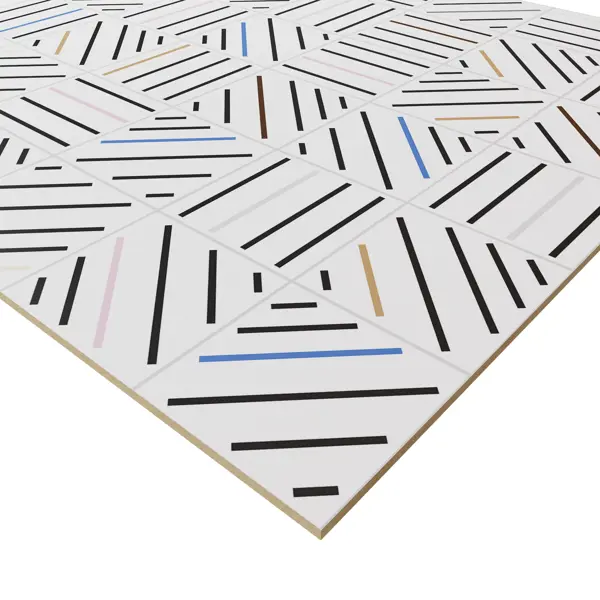 Стеновая панель L005 Линии 240x0.6x60 МДФ разноцветный