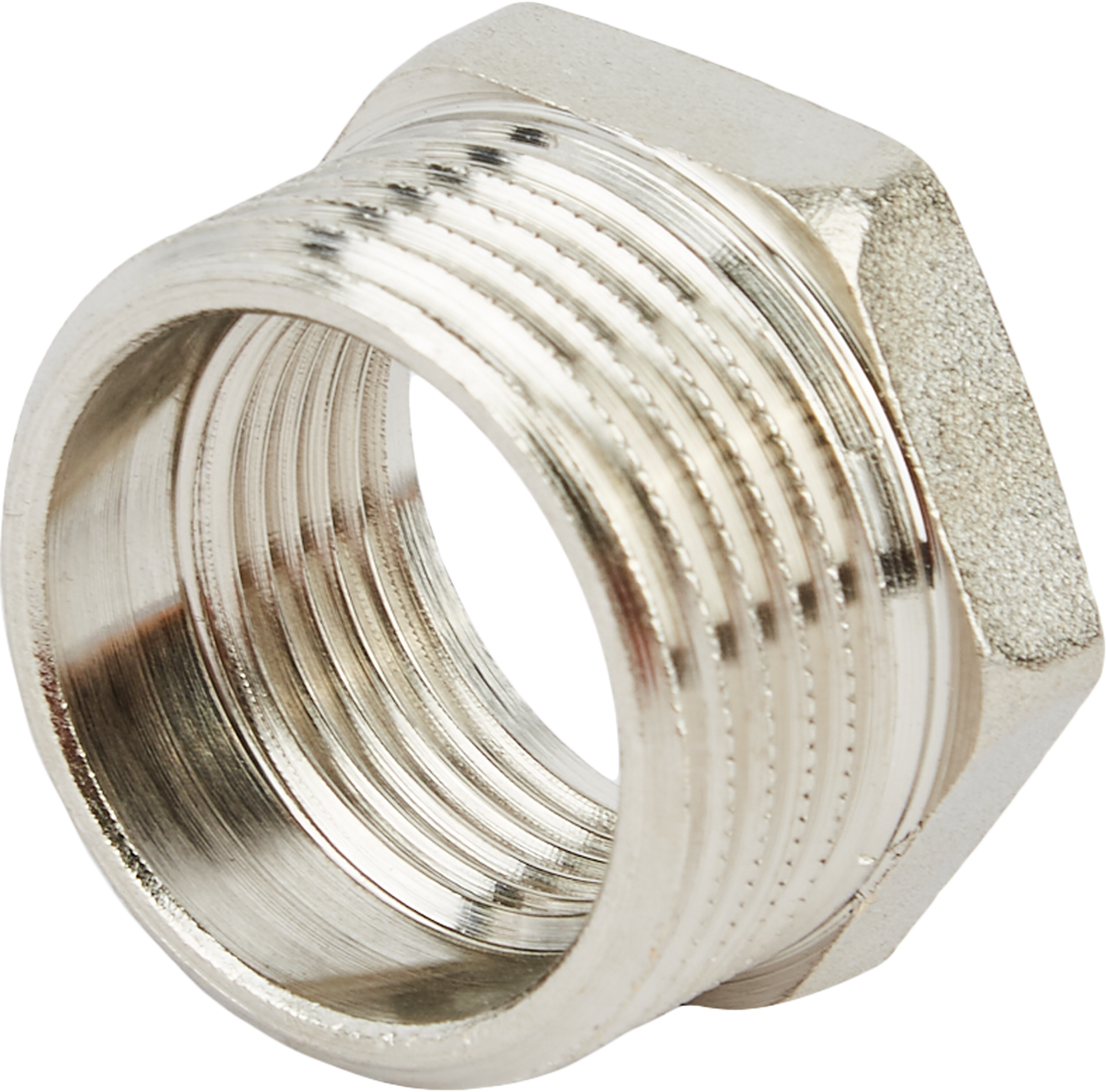 Изображение товара Футорка Stout 1"x3/4" латунь никелированная для водопровода Италия