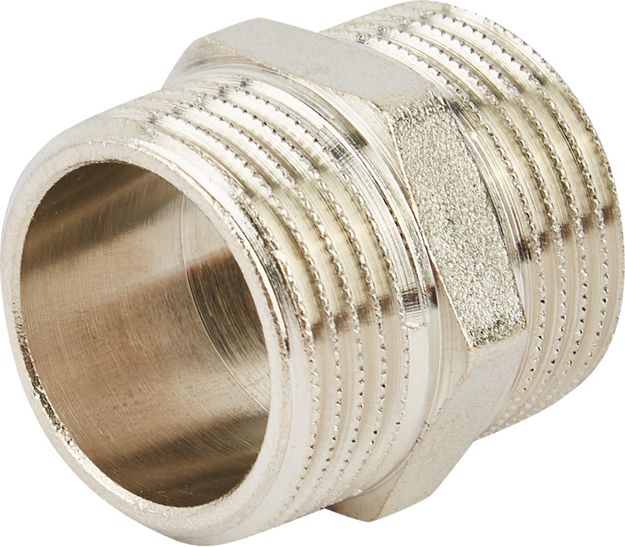 Изображение товара Ниппель Stout 1" НР никелированная латунь