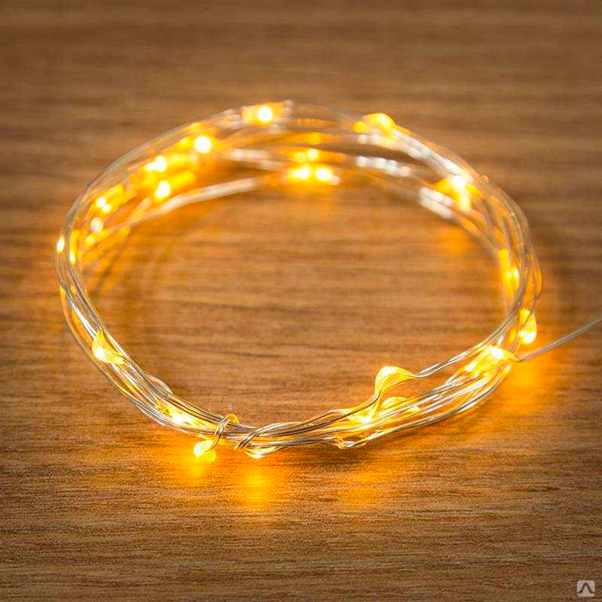 Изображение товара Электрогирлянда Neon-night Роса 2 метра желтые светодиоды батарейка IP20