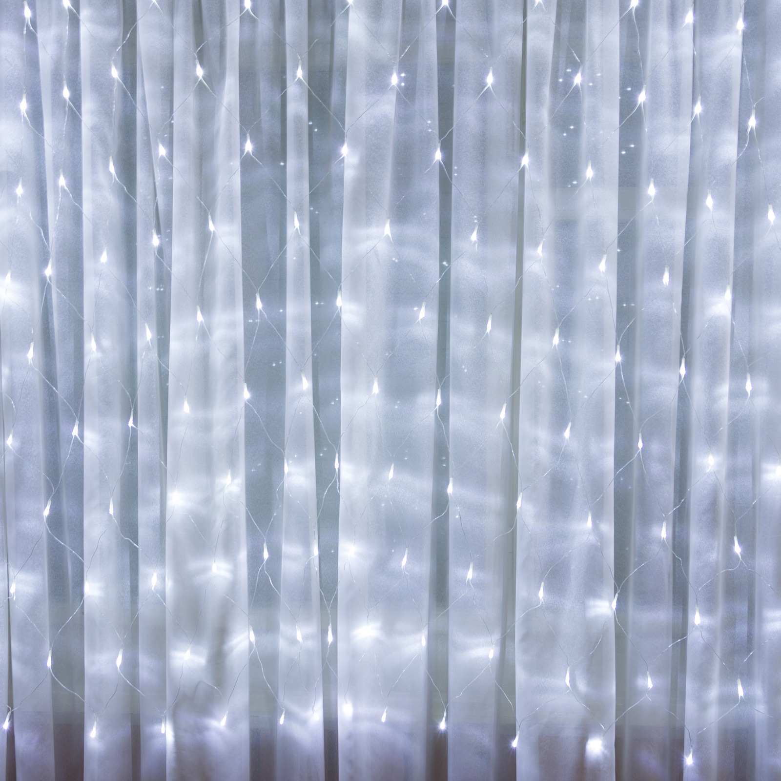 Изображение товара Электрогирлянда Sxmas yxgarne02cw 3м 192 LED белый 3 режима подключения от сети