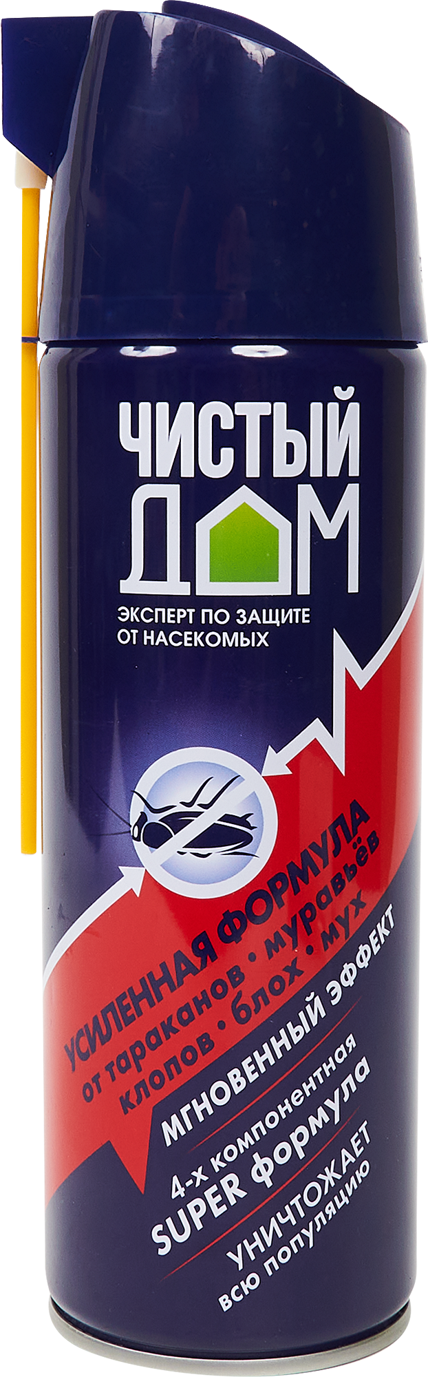 Аэрозоль Усиленная Формула от насекомых Чистый Дом 400 мл