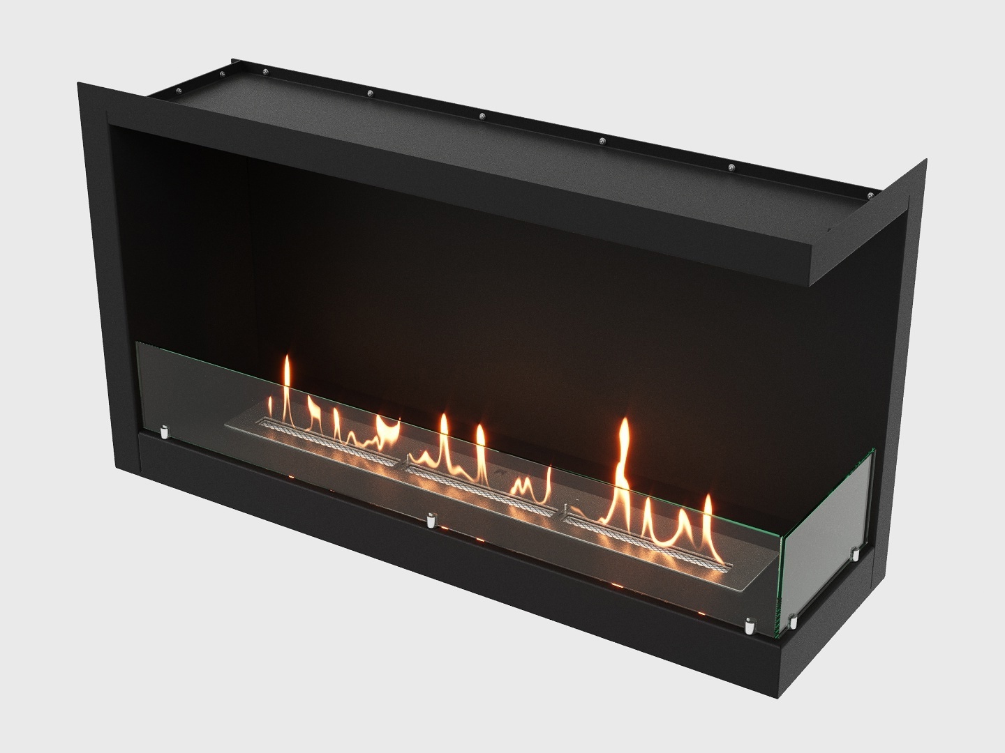 Изображение товара Встраиваемый угловой биокамин LuxFire 1155 М (правый угол)