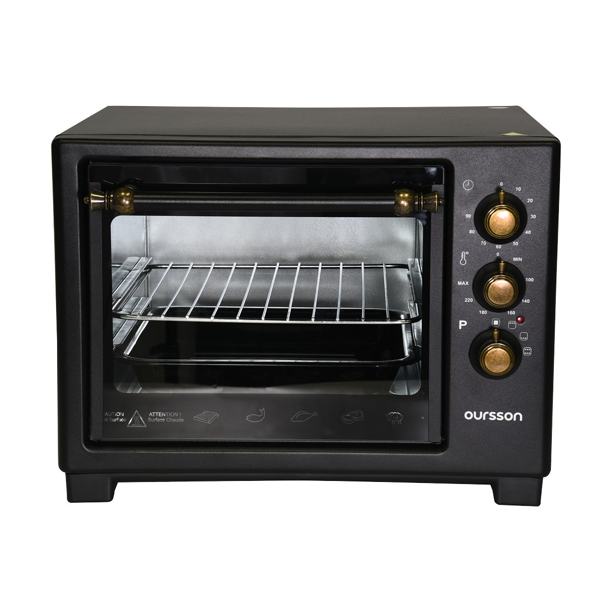 Изображение товара Электропечь Oursson MO2004 компактная 20 л черная автоматический таймер
