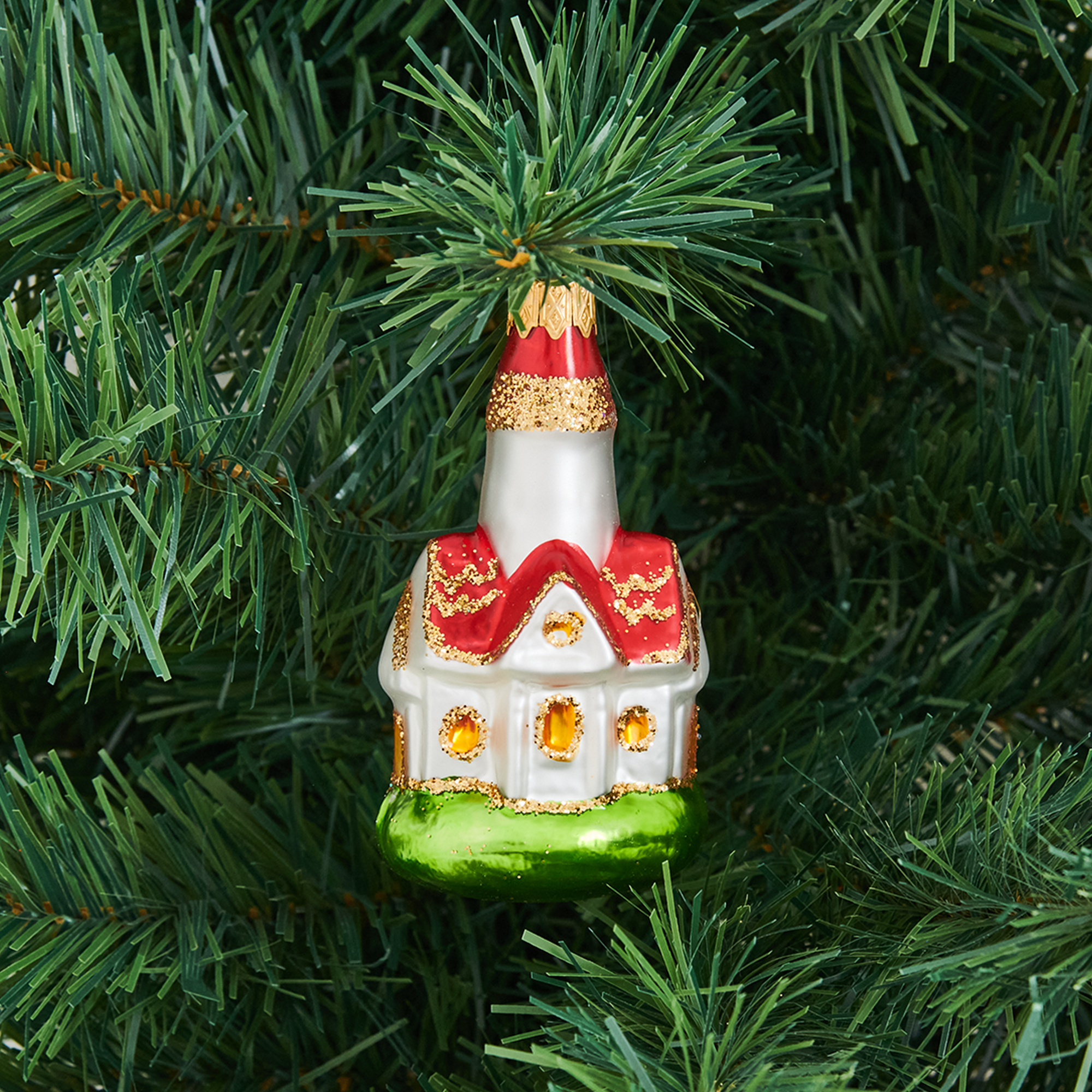 Изображение товара Елочное украшение Домик - яркая фигурка для новогодней елки