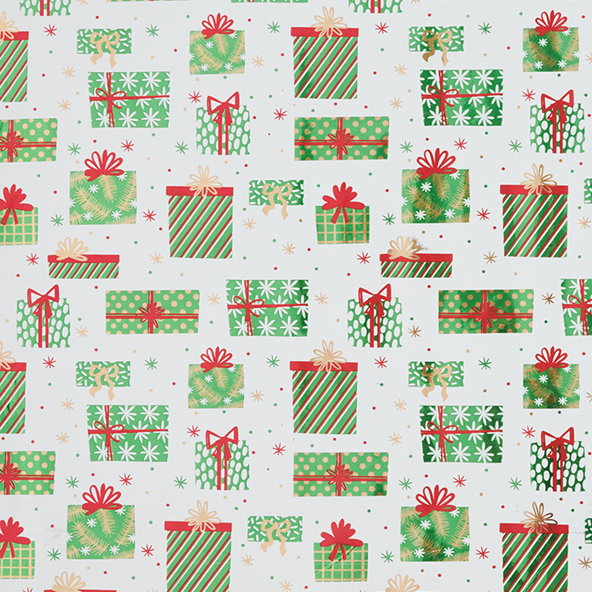 Изображение товара Бумага подарочная окрашенная "Подарки" 70x100 см