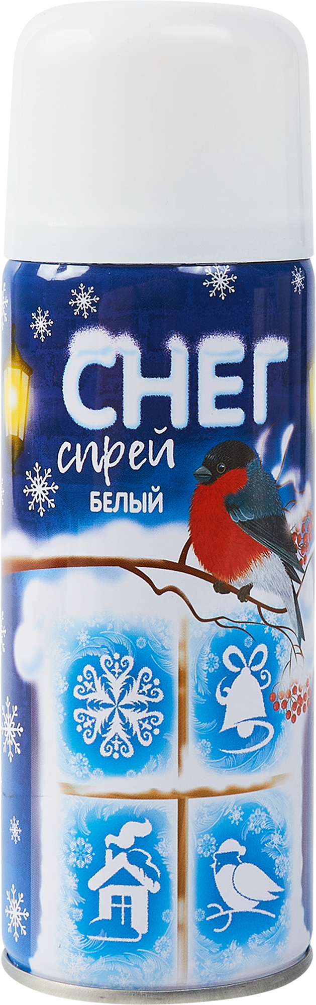 Изображение товара Искусственный снег спрей белый 250 мл для украшений и фотосессий