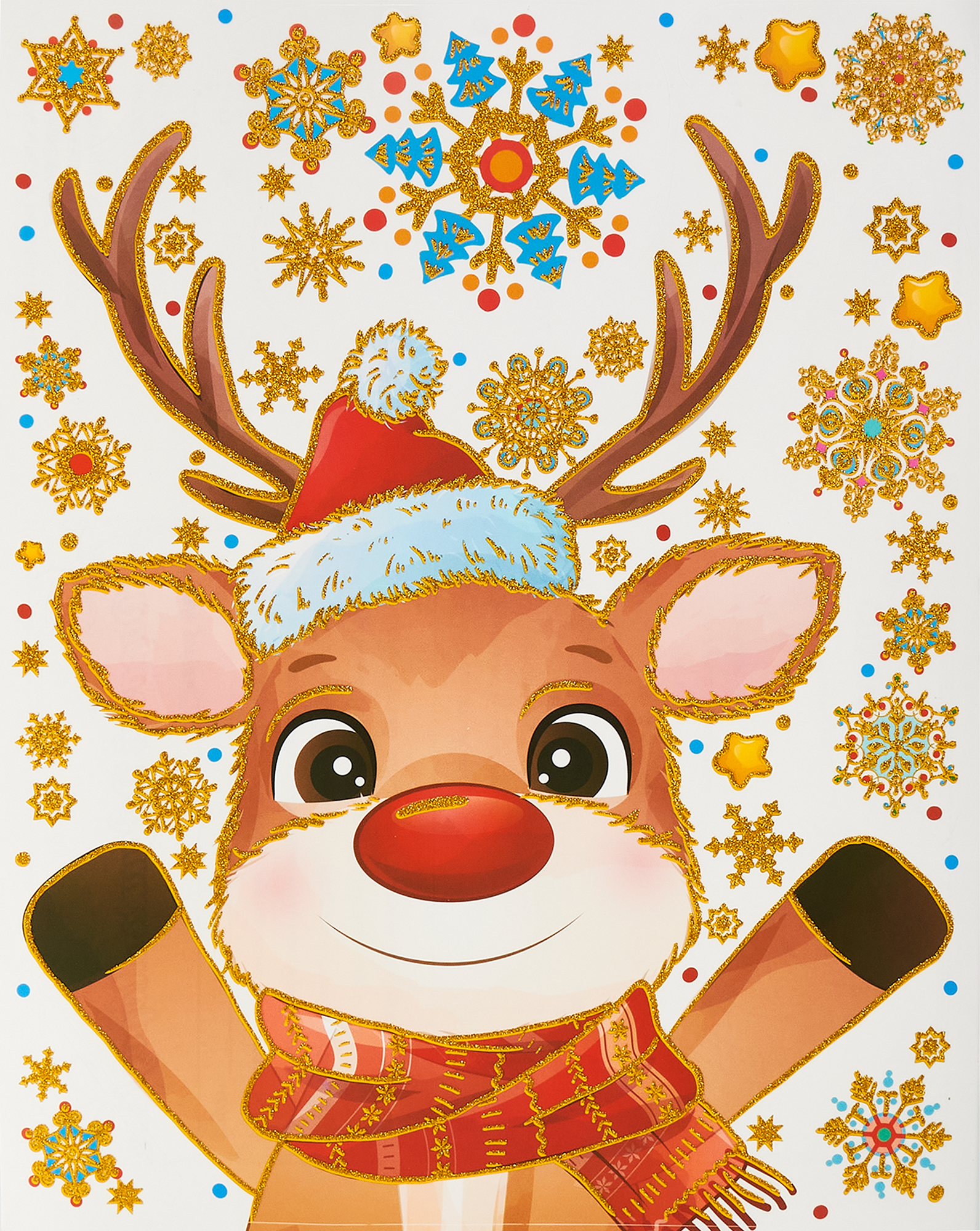 Изображение товара Украшение оконное Милый олененок 30х38 см