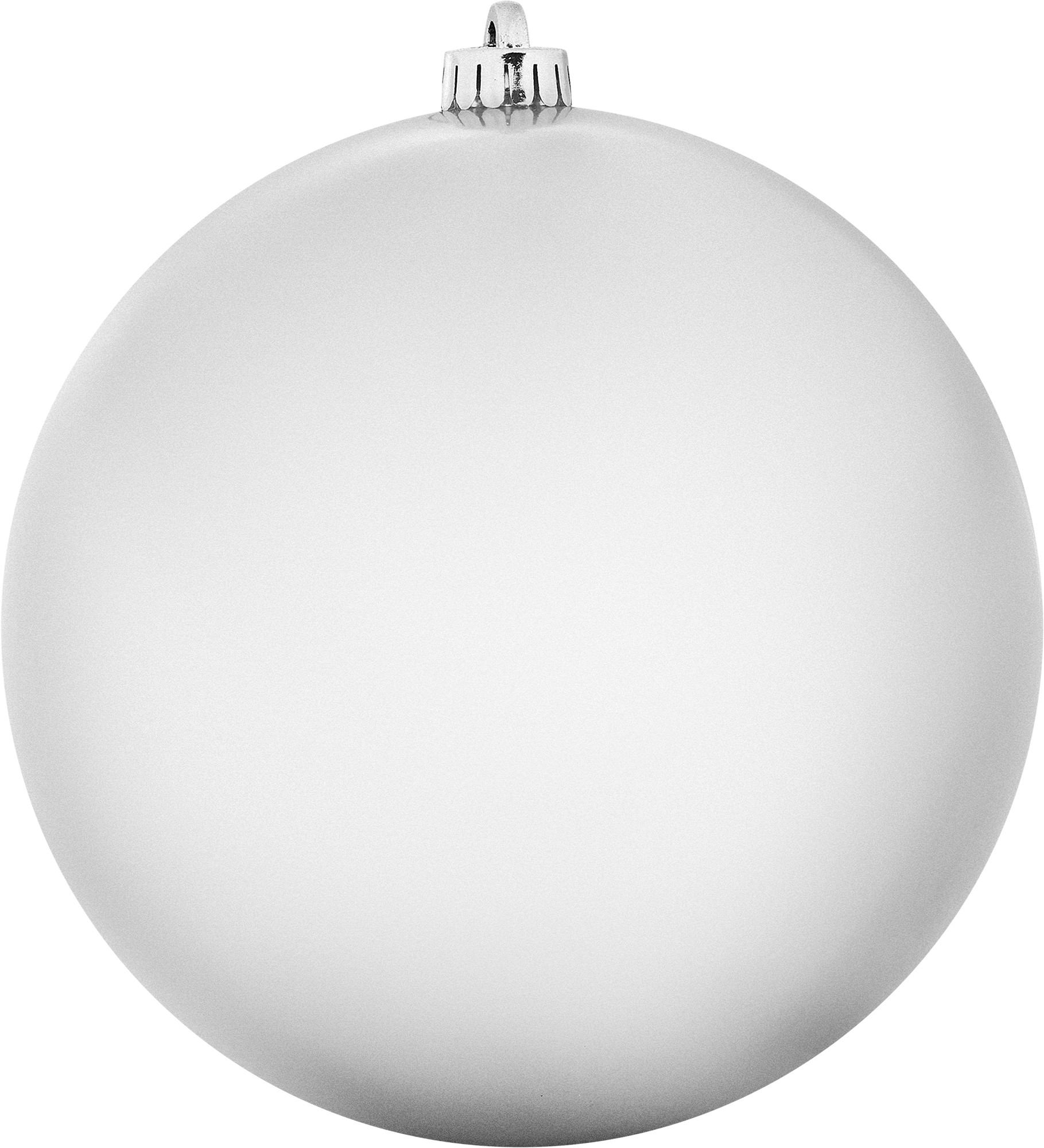 Изображение товара Ёлочный шар 20 см серебристый с блестками для новогоднего декора