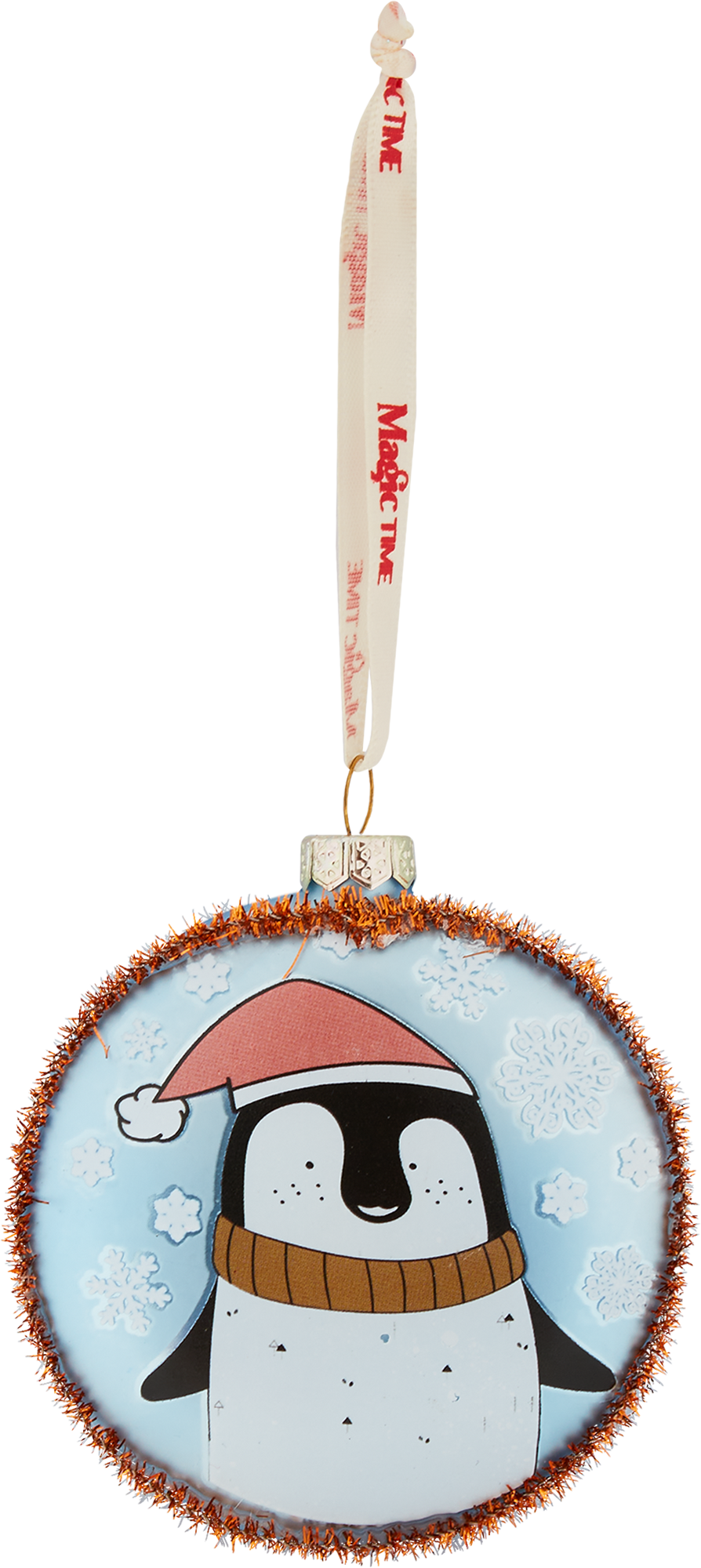 Изображение товара Подвес Пингвин 8x8 см разноцветный елочная игрушка стекло